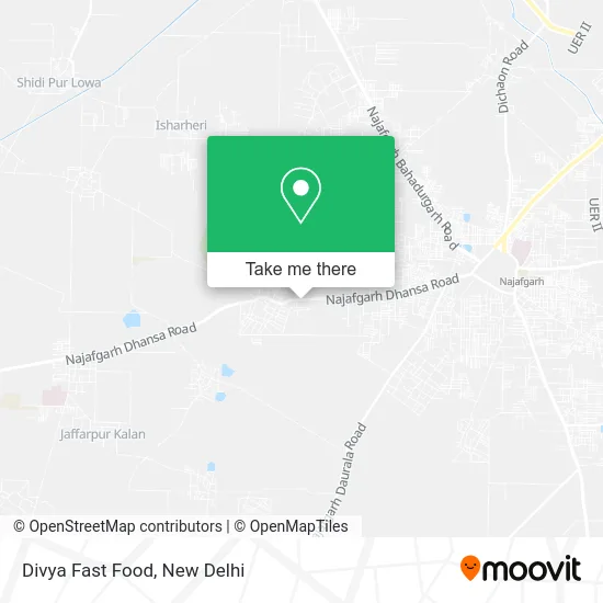Divya Fast Food map