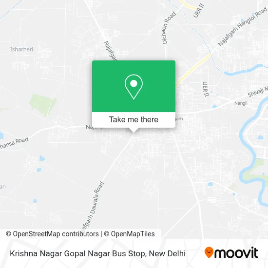 Krishna Nagar Gopal Nagar Bus Stop map