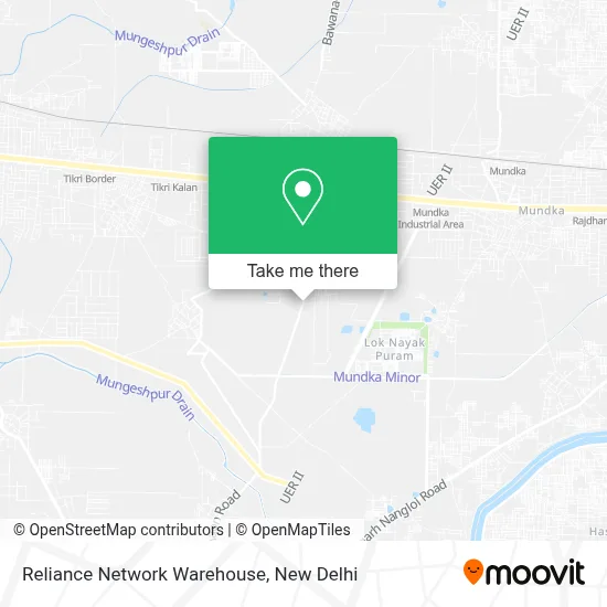 Reliance Network Warehouse map