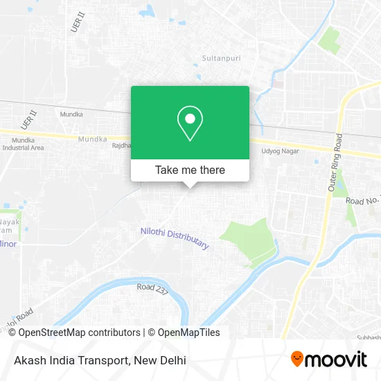 Akash India Transport map