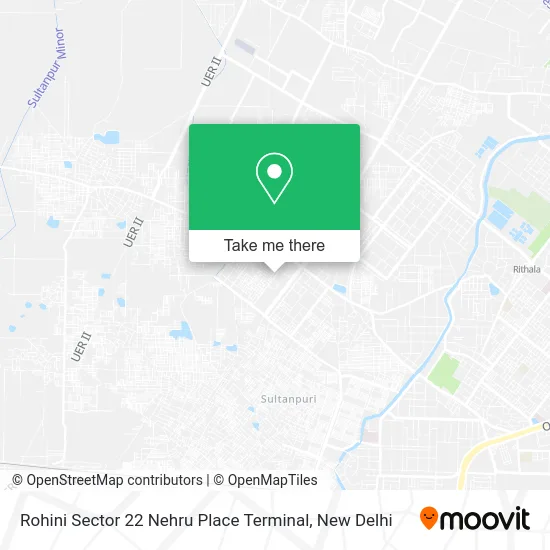 Rohini Sector 22 Nehru Place Terminal map