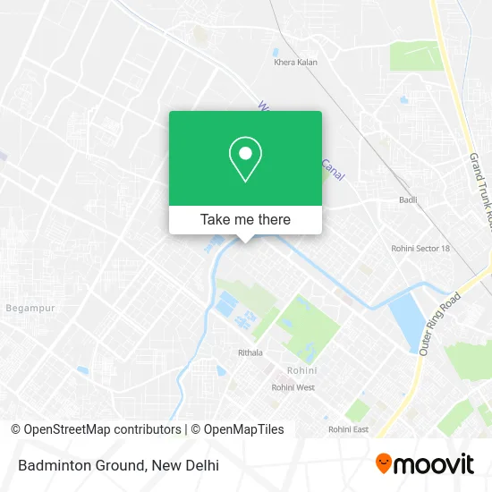 Badminton Ground map