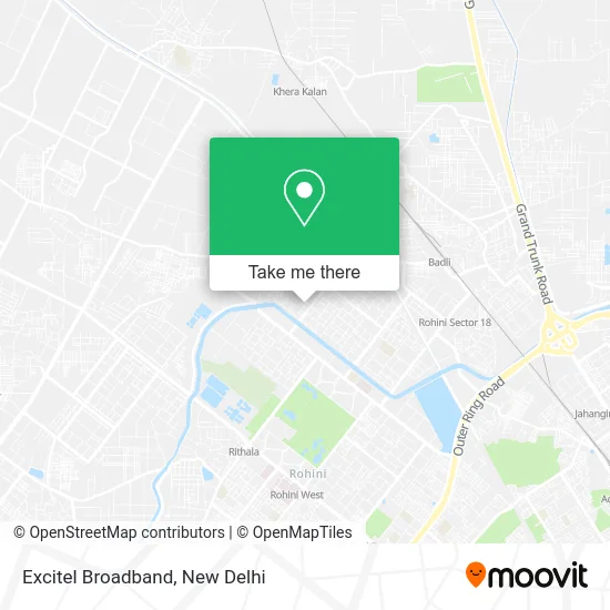 Excitel Broadband map