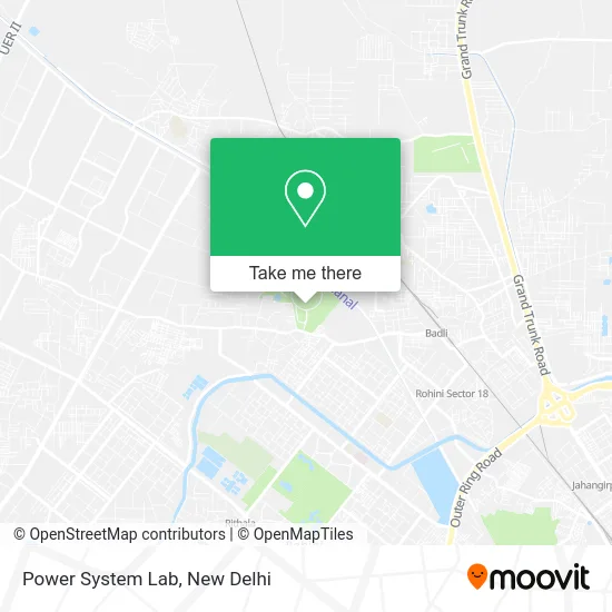 Power System Lab map