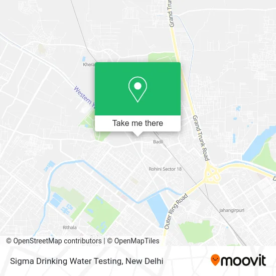 Sigma Drinking Water Testing map