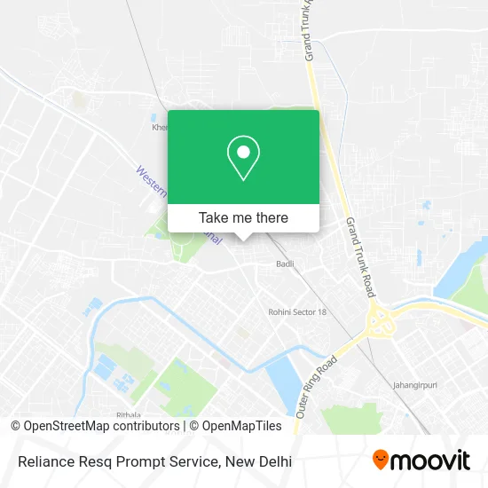 Reliance Resq Prompt Service map