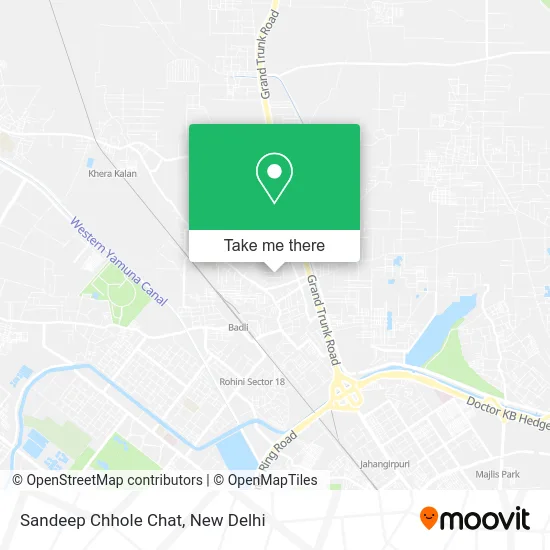 Sandeep Chhole Chat map
