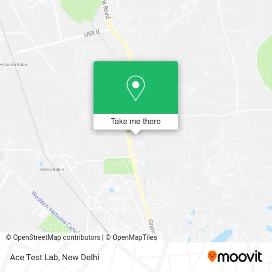 Ace Test Lab map