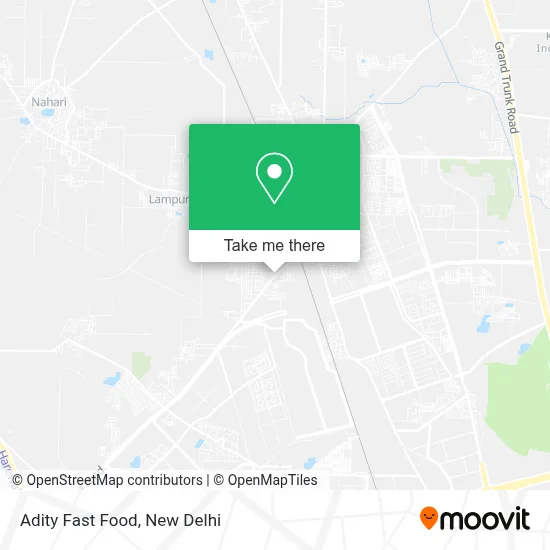 Adity Fast Food map