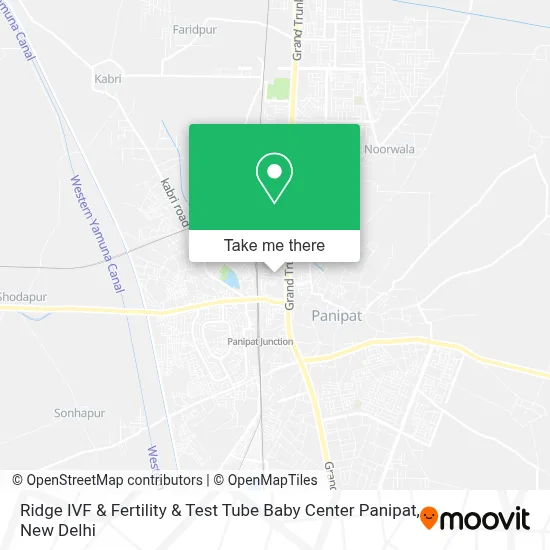 Ridge Ivf & Fertility & Test Tube Baby Center Panipat map