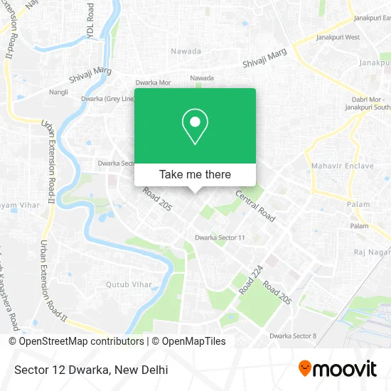 Sector 12 Dwarka map
