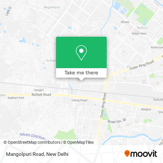 Mangolpuri Road map