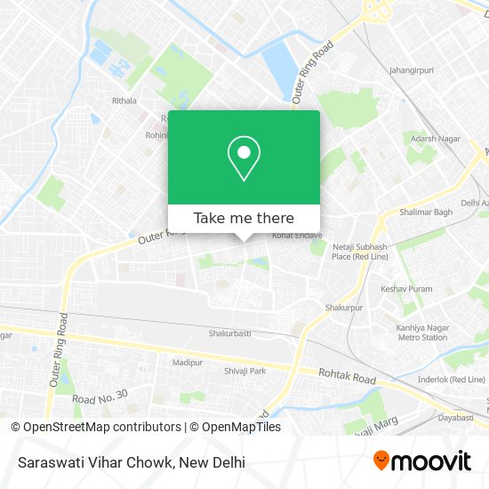 Saraswati Vihar Chowk map