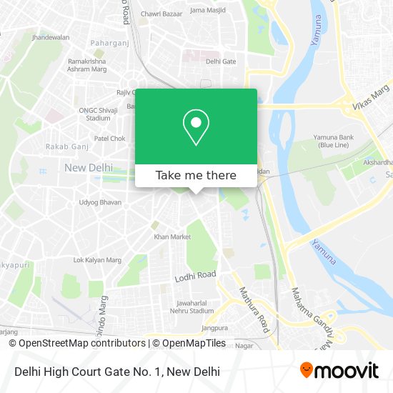Delhi High Court Gate No. 1 map