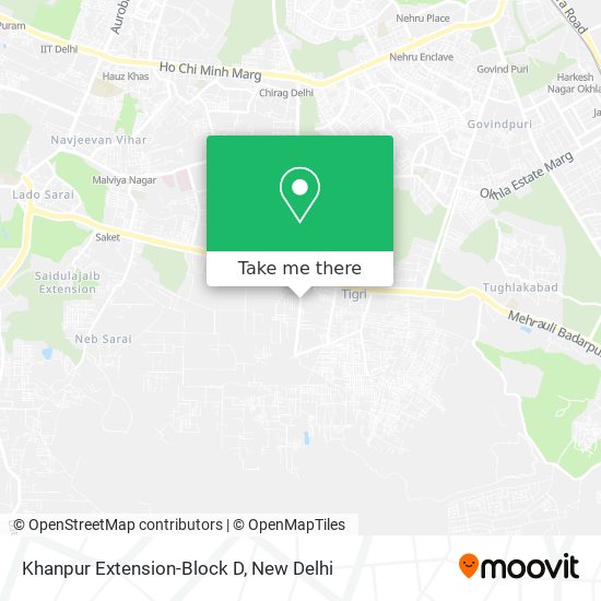 Khanpur Extension-Block D map