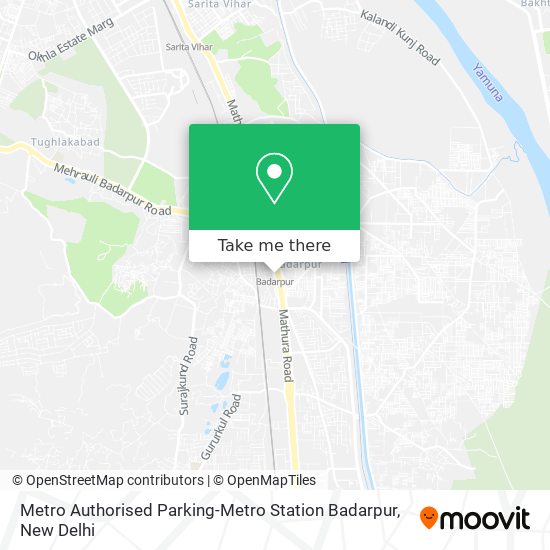 Metro Authorised Parking-Metro Station Badarpur map