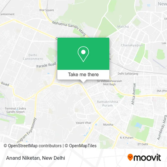 Anand Niketan map