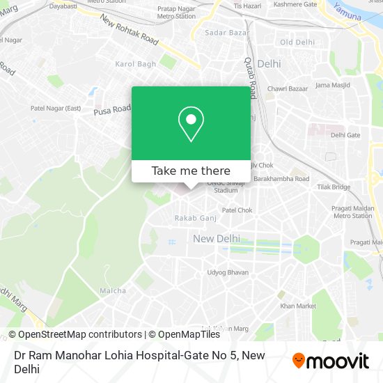 Dr Ram Manohar Lohia Hospital-Gate No 5 map