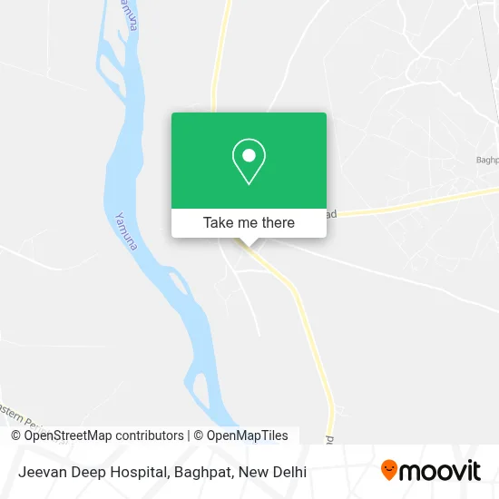 Jeevan Deep Hospital, Baghpat map