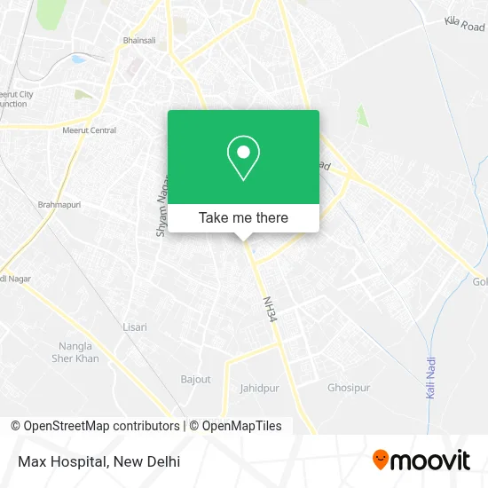 Max Hospital map