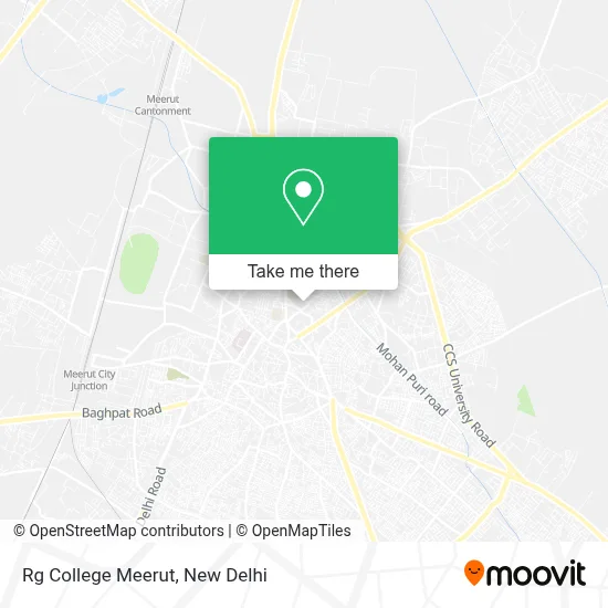 Rg College Meerut map