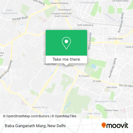 Baba Ganganath Marg map