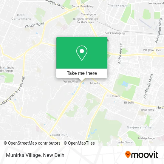 Munirka Village map