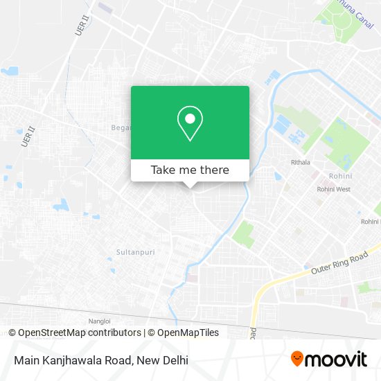 Main Kanjhawala Road map