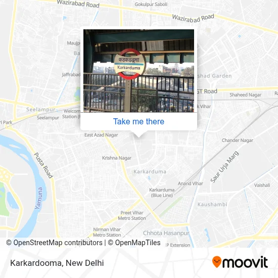Karkardooma map