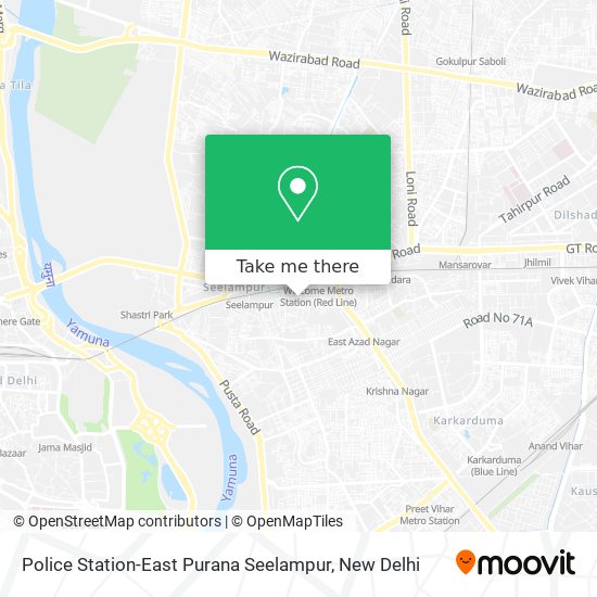 Police Station-East Purana Seelampur map