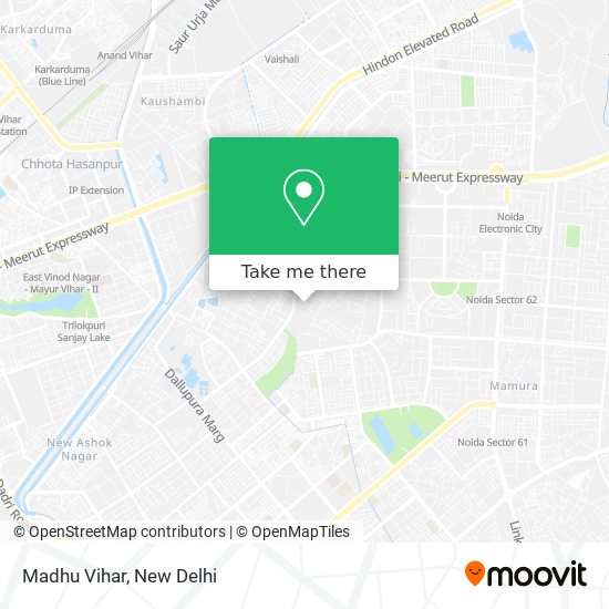 Madhu Vihar map