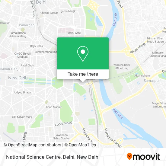 National Science Centre, Delhi map