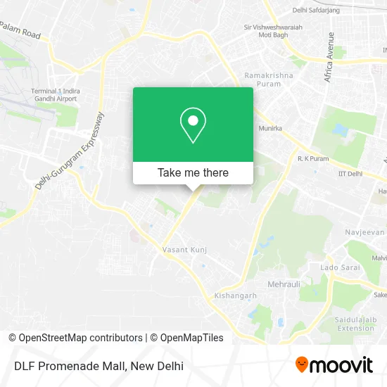 DLF Promenade Mall map