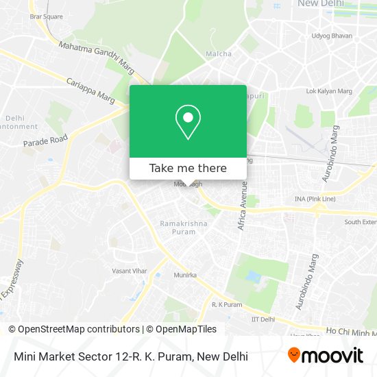 Mini Market Sector 12-R. K. Puram map