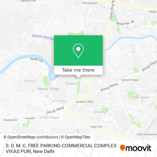 S. D. M. C. FREE PARKING-COMMERCIAL COMPLEX VIKAS PURI map