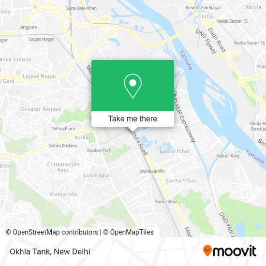Okhla Tank map