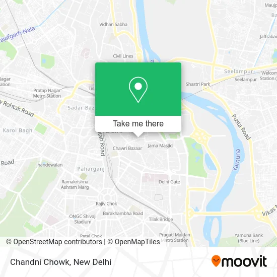 Chandni Chowk map
