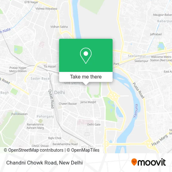 Chandni Chowk Road map