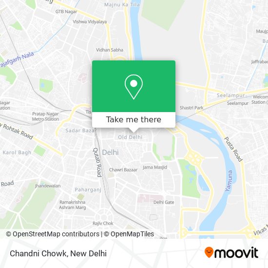 Chandni Chowk map