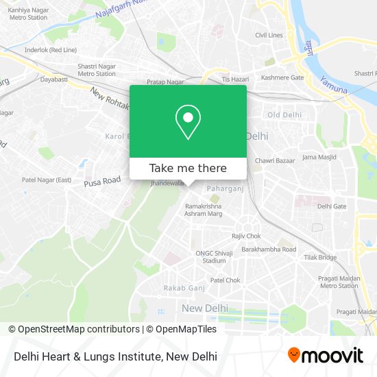 Delhi Heart & Lungs Institute map