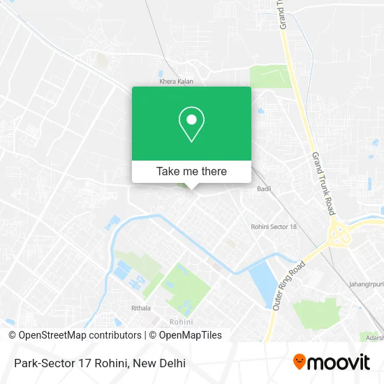 Park-Sector 17 Rohini map