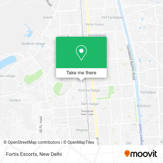 Fortis Escorts map