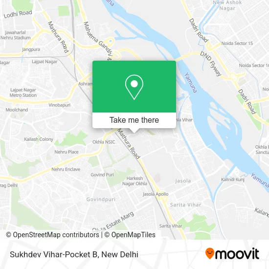 Sukhdev Vihar-Pocket B map