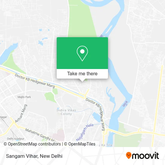 Sangam Vihar map