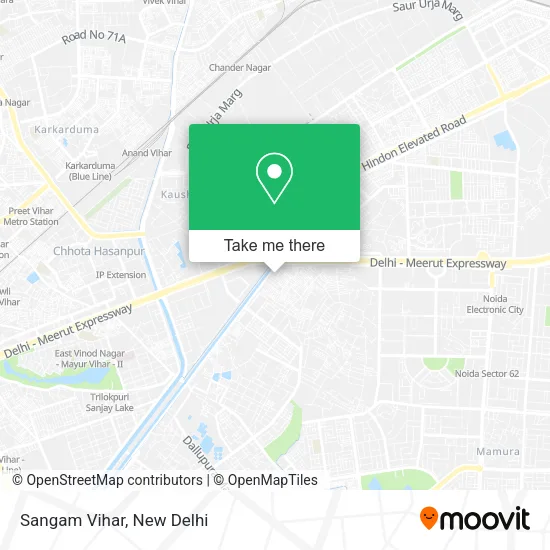 Sangam Vihar map