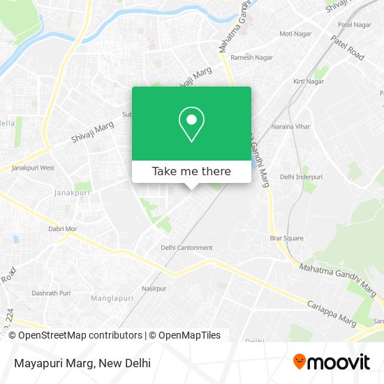 Mayapuri Marg map