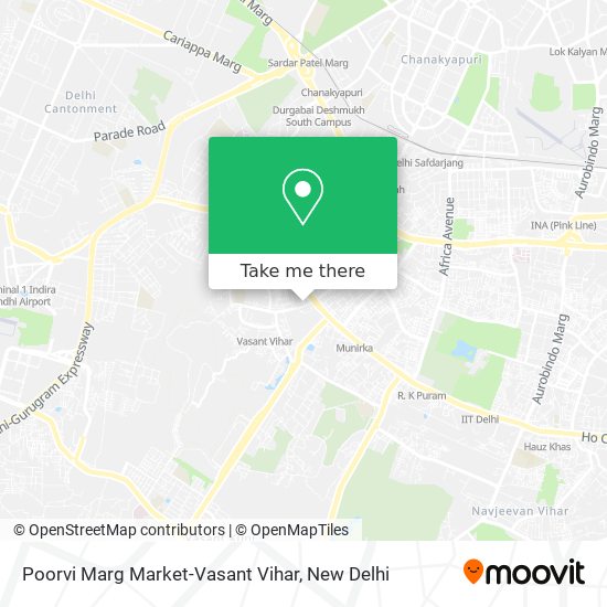 Poorvi Marg Market-Vasant Vihar map