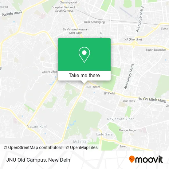 JNU Old Campus map