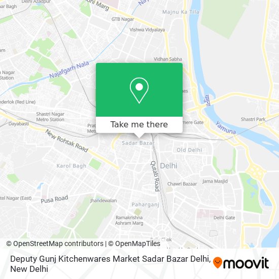 Deputy Gunj Kitchenwares Market Sadar Bazar Delhi map