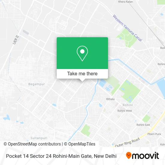 Pocket 14 Sector 24 Rohini-Main Gate map